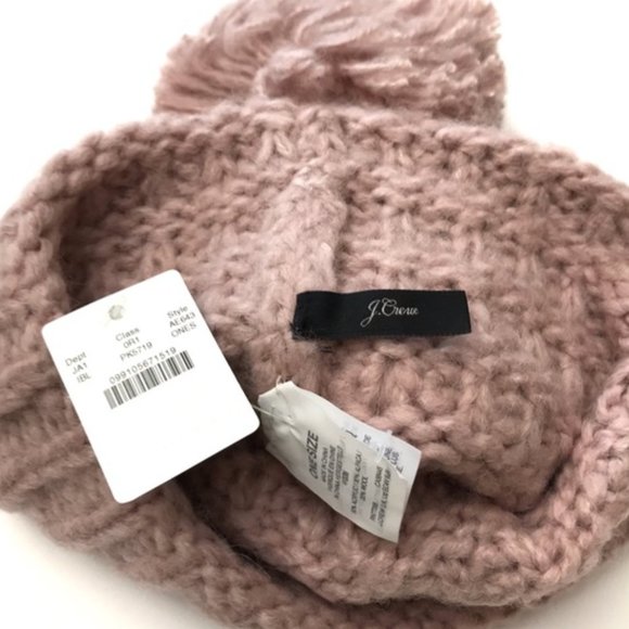 J. Crew Chunky Knit Bobble Beanie - Picture 7 of 9